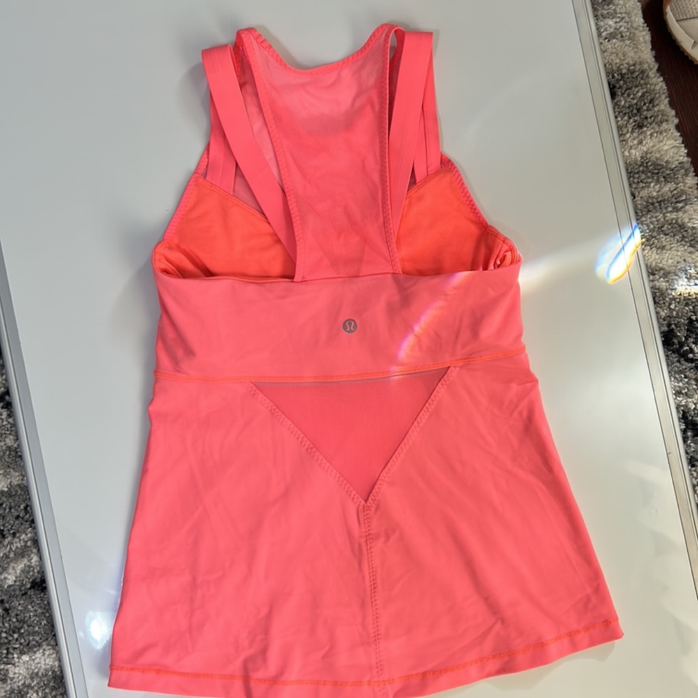 LULULEMON Running In The City Tank 2 Grapefruit Run Gym - Picture 11 of 12